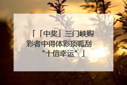 「中奖」三门峡购彩者中得体彩顶呱刮“十倍幸运”