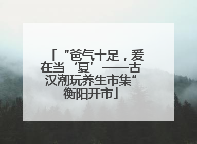 “爸气十足，爱在当‘夏’——古汉潮玩养生市集”衡阳开市