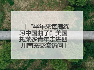 “半年来每周练习中国曲子”美国托莱多青年走进四川南充交流访问