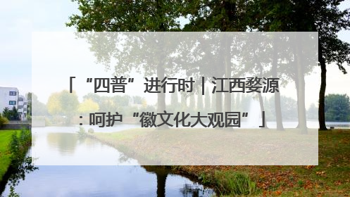 “四普”进行时｜江西婺源：呵护“徽文化大观园”