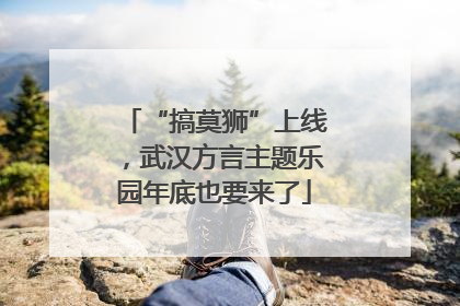 “搞莫狮”上线，武汉方言主题乐园年底也要来了