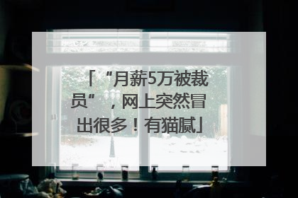 “月薪5万被裁员”，网上突然冒出很多！有猫腻