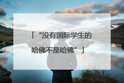 “没有国际学生的哈佛不是哈佛”