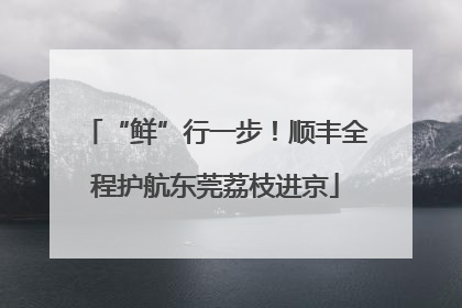 “鲜”行一步！顺丰全程护航东莞荔枝进京