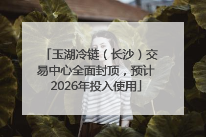 玉湖冷链（长沙）交易中心全面封顶，预计2026年投入使用