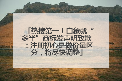 热搜第一！白象就“多半”商标发声明致歉：注册初心是做份量区分，将尽快调整