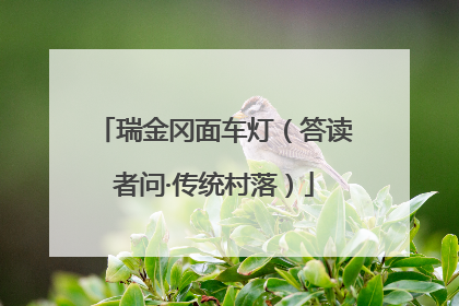 瑞金冈面车灯（答读者问·传统村落）