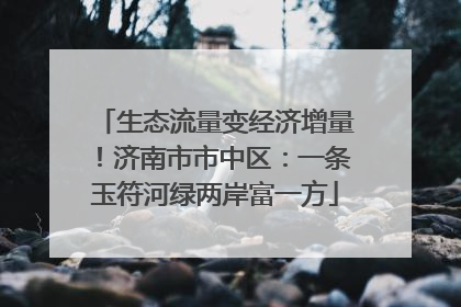 生态流量变经济增量！济南市市中区：一条玉符河绿两岸富一方