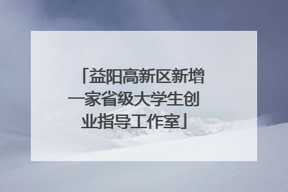 益阳高新区新增一家省级大学生创业指导工作室