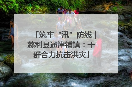 筑牢“汛”防线｜慈利县通津铺镇：干群合力抗击洪灾