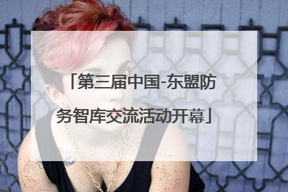 第三届中国-东盟防务智库交流活动开幕