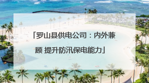 罗山县供电公司：内外兼顾 提升防汛保电能力
