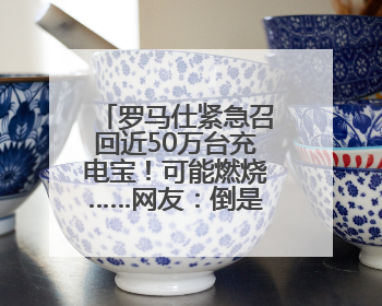 罗马仕紧急召回近50万台充电宝！可能燃烧……网友：倒是说明咋召回啊