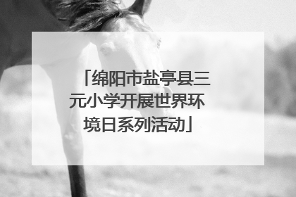 绵阳市盐亭县三元小学开展世界环境日系列活动