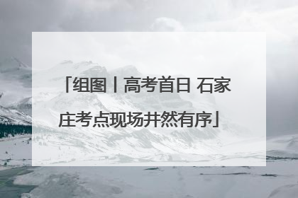 组图丨高考首日 石家庄考点现场井然有序