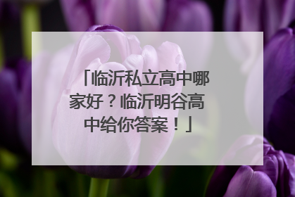 临沂私立高中哪家好？临沂明谷高中给你答案！