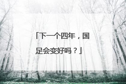 下一个四年，国足会变好吗？