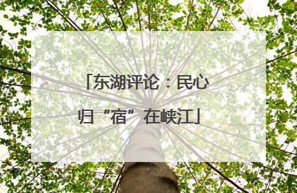 东湖评论：民心归“宿”在峡江