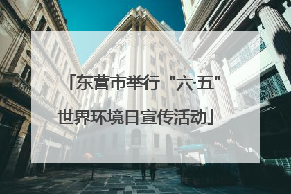 东营市举行“六·五”世界环境日宣传活动