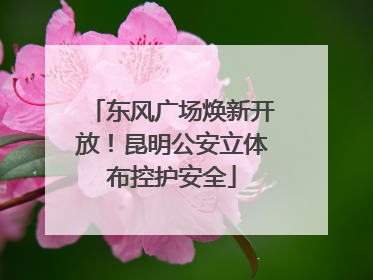 东风广场焕新开放！昆明公安立体布控护安全