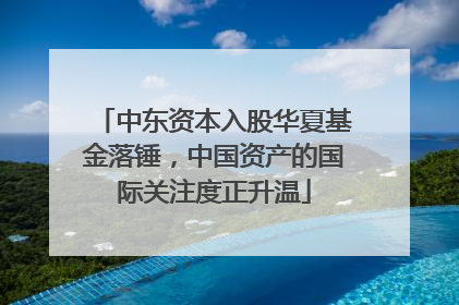 中东资本入股华夏基金落锤，中国资产的国际关注度正升温
