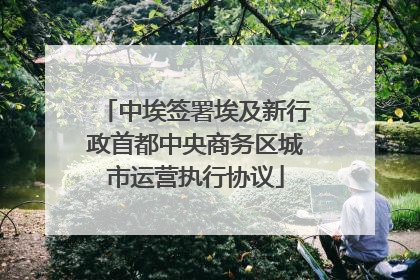 中埃签署埃及新行政首都中央商务区城市运营执行协议