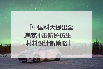 中国科大提出全速度冲击防护仿生材料设计新策略