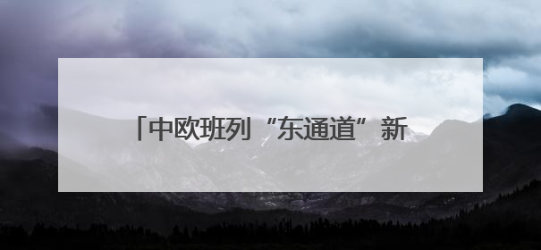 中欧班列“东通道”新建绥芬河隧道全线贯通