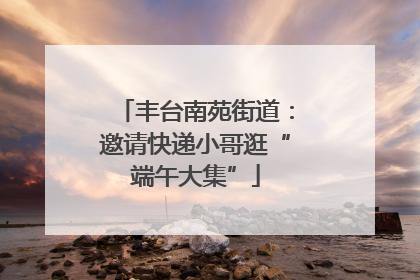 丰台南苑街道：邀请快递小哥逛“端午大集”
