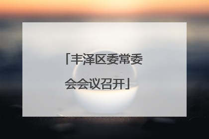 丰泽区委常委会会议召开