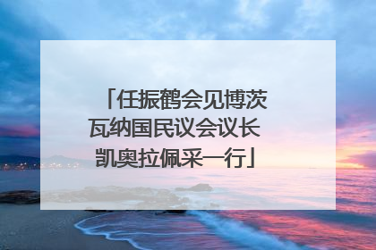 任振鹤会见博茨瓦纳国民议会议长凯奥拉佩采一行