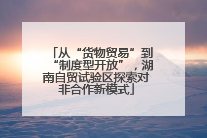 从“货物贸易”到“制度型开放”，湖南自贸试验区探索对非合作新模式