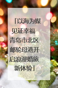 以海为媒见证幸福 青岛市北区邮轮母港开启浪漫婚旅新体验