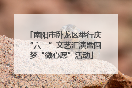 南阳市卧龙区举行庆“六一”文艺汇演暨圆梦“微心愿”活动