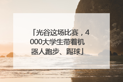 光谷这场比赛，4000大学生带着机器人跑步、踢球