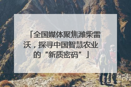 全国媒体聚焦潍柴雷沃，探寻中国智慧农业的“新质密码”