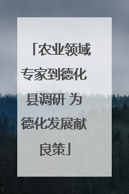 农业领域专家到德化县调研 为德化发展献良策