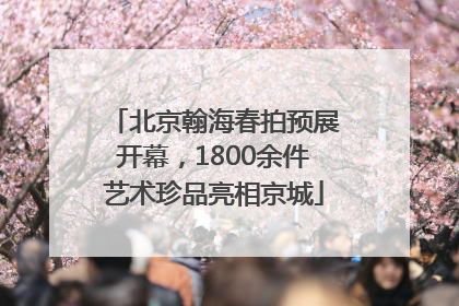 北京翰海春拍预展开幕，1800余件艺术珍品亮相京城