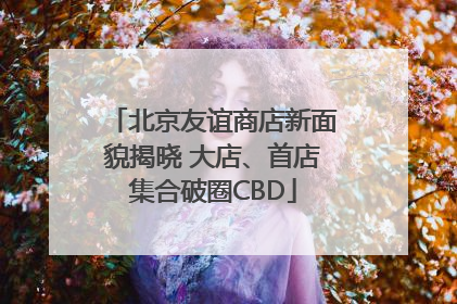 北京友谊商店新面貌揭晓 大店、首店集合破圈CBD