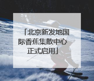 北京新发地国际香蕉集散中心正式启用