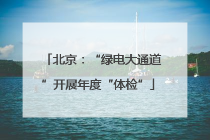 北京：“绿电大通道”开展年度“体检”