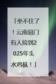 坐不住了！云南易门有人捡到2025年头水鸡枞！