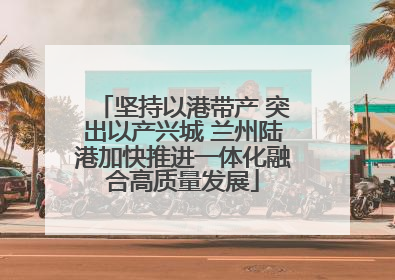 坚持以港带产 突出以产兴城 兰州陆港加快推进一体化融合高质量发展