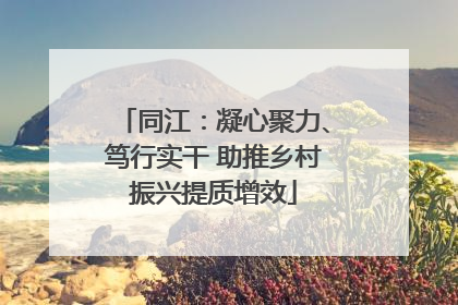 同江：凝心聚力、笃行实干 助推乡村振兴提质增效