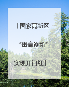 国家高新区“攀高逐新”实现开门红