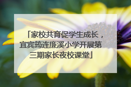 家校共育促学生成长，宜宾筠连廉溪小学开展第三期家长夜校课堂