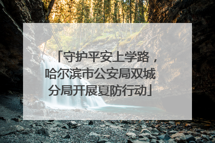 守护平安上学路，哈尔滨市公安局双城分局开展夏防行动