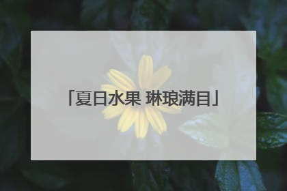 夏日水果 琳琅满目