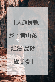 大通良教乡：看山花烂漫 品砂罐美食