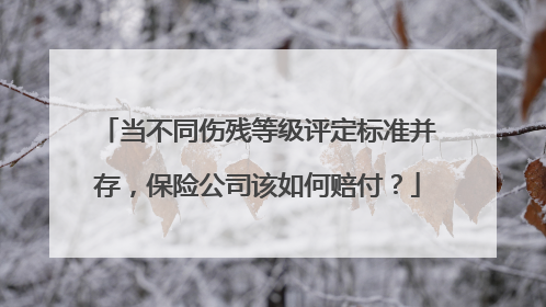 当不同伤残等级评定标准并存，保险公司该如何赔付？